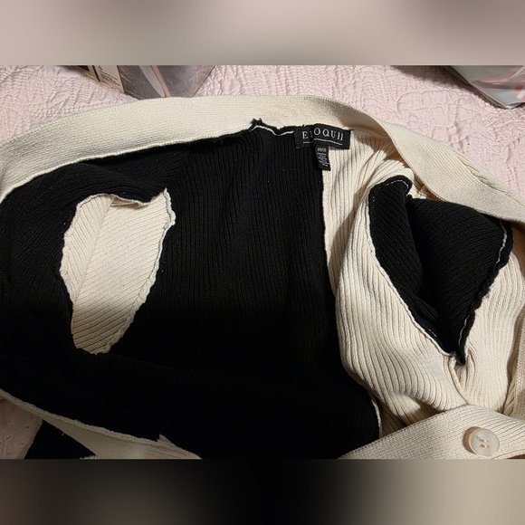 Eloquii Black And White Sweater Dress Size 14/16 - Picture 5 of 5